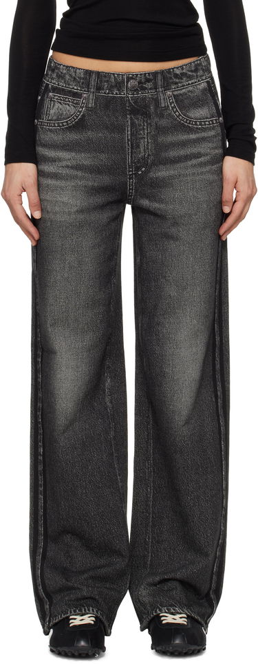 Džínsy rag & bone Rag & Bone Miramar Terry Wide-Leg Track Pants Šedá | WCW25S70018201, 0