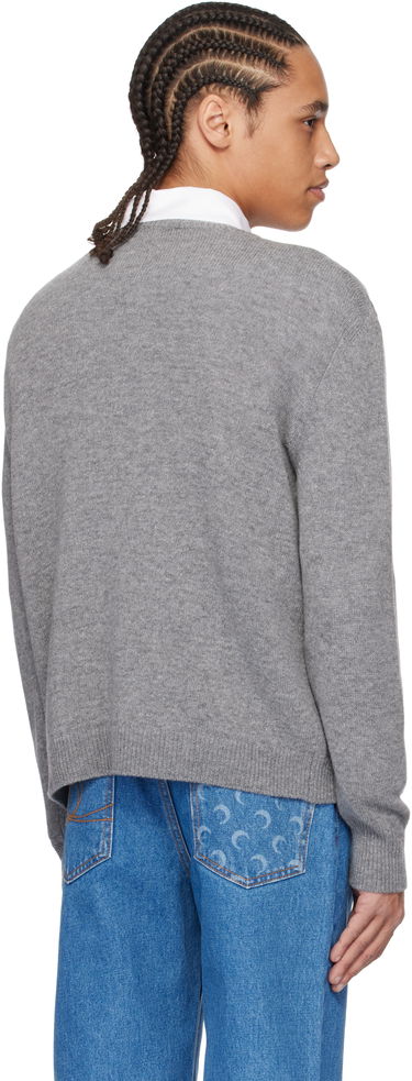 Sveter Marine Serre Marine Serre Wool Knit Crewneck Sweater Šedá | MTK004A CKNI0531, 2