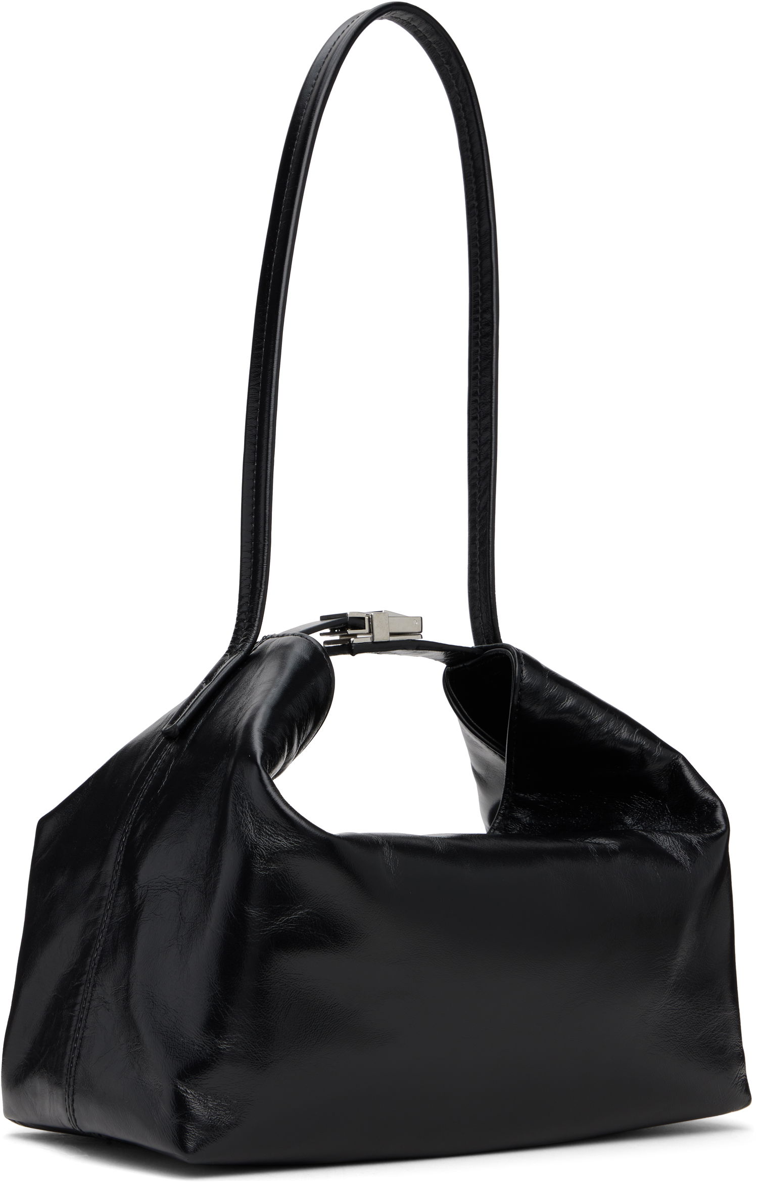 Kabelka BY FAR Bea Creased Leather Shoulder Bag Čierna | MWBSB052LL002BK001PL, 1