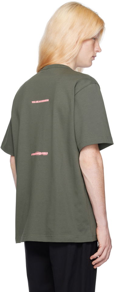 Tričko Helmut Lang Space Graphic T-Shirt Zelené | N09HM521, 2