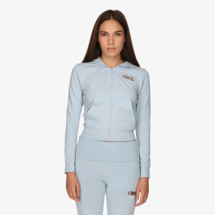 Mikina Nike NSW Full-Zip Hooded Long Sleeve Top Modrá | IQ1426-440