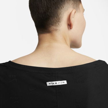 Crop Top Nike Long-Sleeve Top With Print Čierna | DQ6919-010, 3