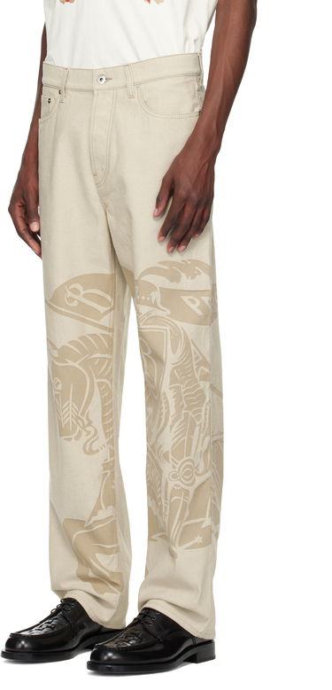 Džínsy Burberry Burberry Regular Fit EKD Jeans Béžová | 8105549, 3