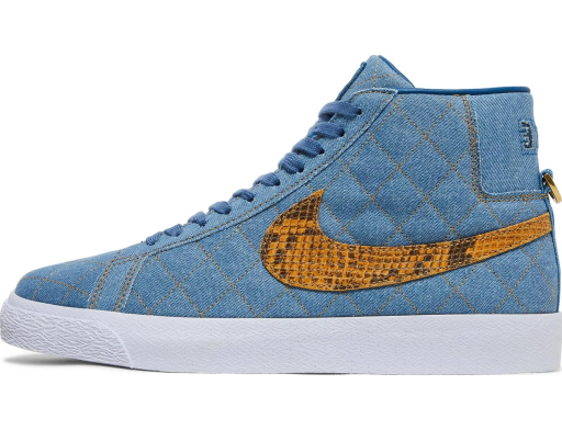 Skateboarding Nike SB Supreme x Zoom Blazer Mid QS SB "Denim" Modrá | DX8421-400