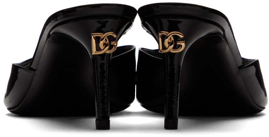 Tenisky a topánky Dolce & Gabbana Patent Leather Mules Čierna | CR1757 A1471, 1