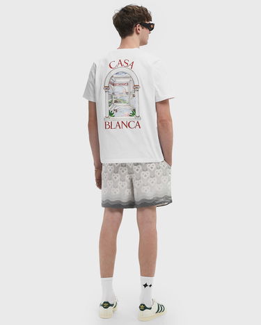 Tričko Casablanca 'Le Passage' Print T-Shirt Biela | U-MPS25-JTS-001-07, 4