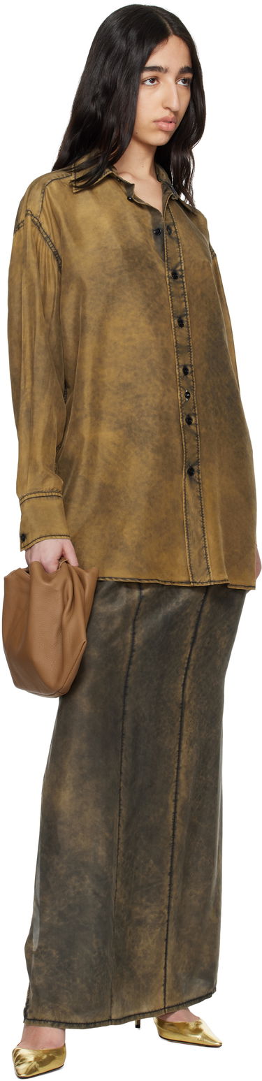 Košeľa Maison Margiela MM6 Maison Margiela Light Silk Shirt Hnedá | S52DT0046 M35244, 3