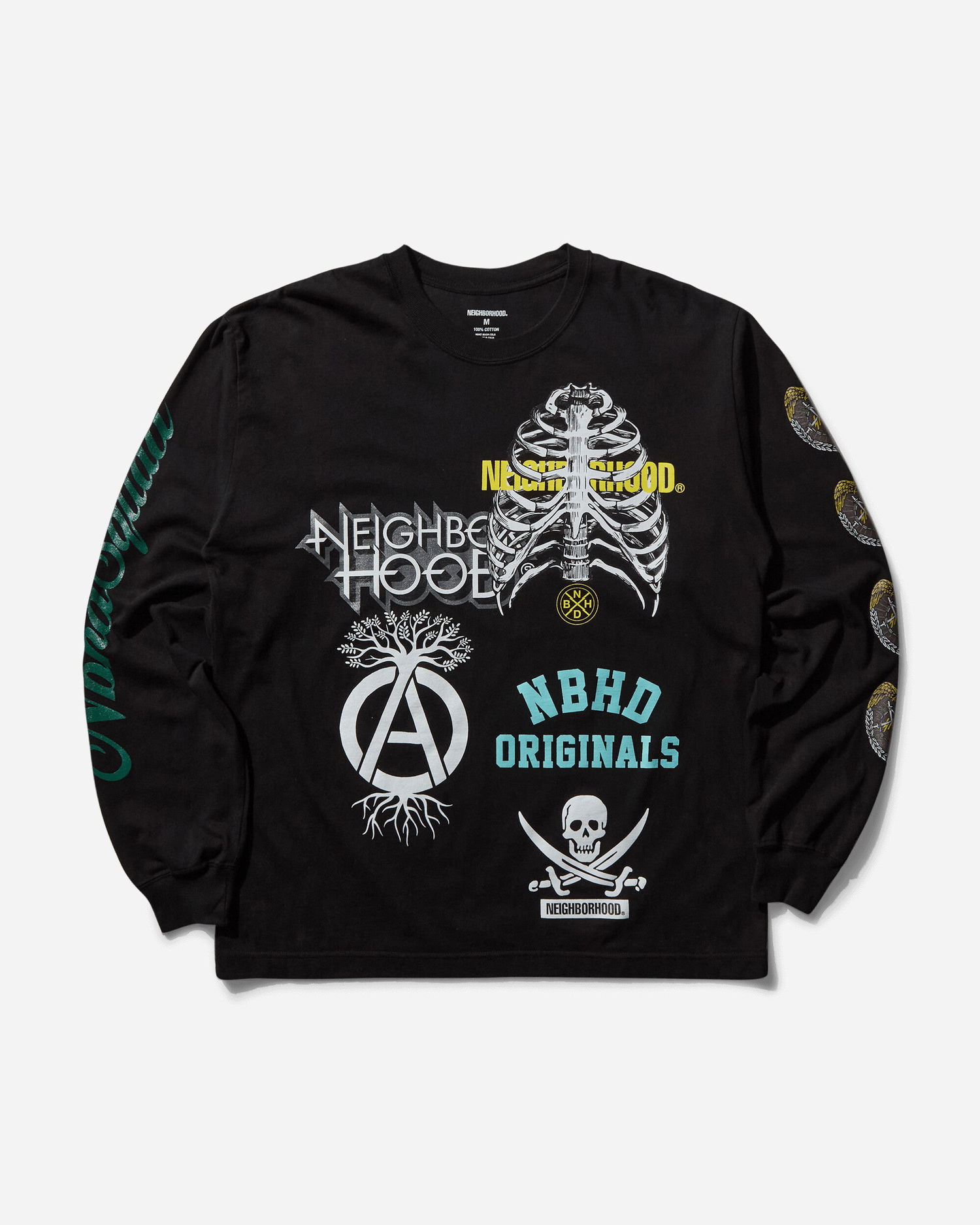 Tričko Neighborhood LS-17 Black Longsleeve T-Shirt Čierna | 242PCNH-LT17 BK, 1