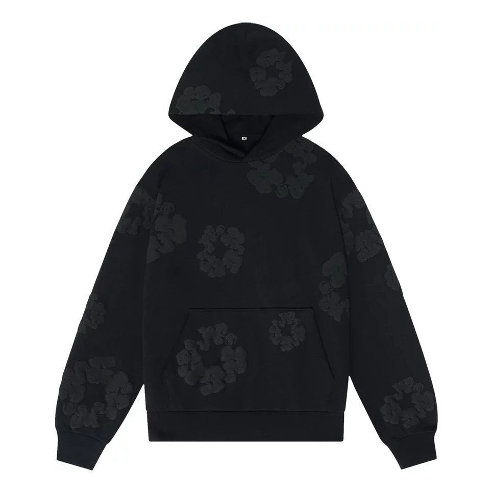 Mikina Denim Tears Denim Tears Wreath Hooded Sweatshirt Čierna | 5650-1SS240106CWHS-BLAC, 0