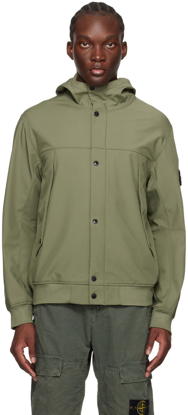 Bunda Stone Island Patch Jacket "Khaki" Zelené | 801540227, 0
