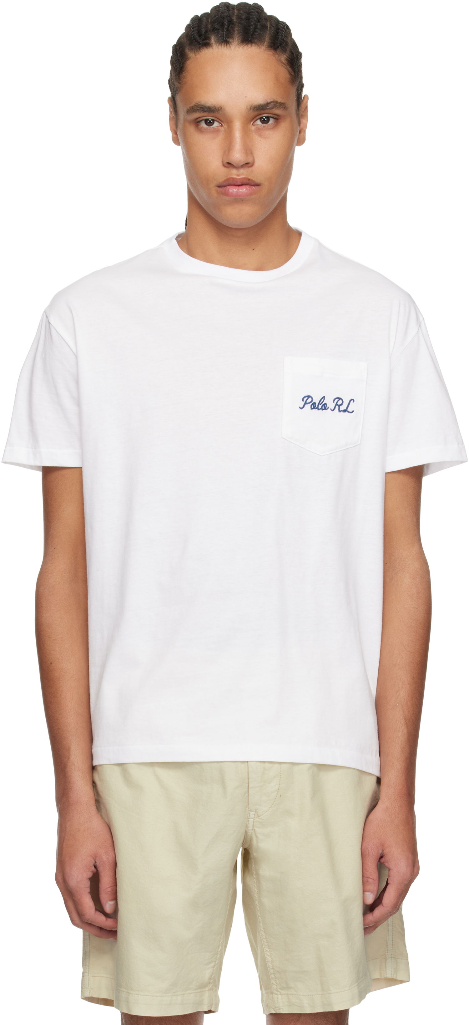 Tričko Polo by Ralph Lauren Polo Ralph Lauren Classic Fit Pocket Jersey T-Shirt Biela | 710963816001, 0