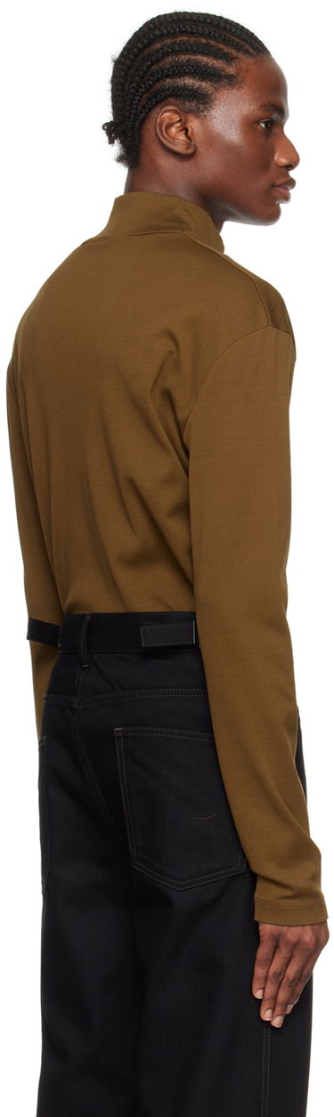Sveter LEMAIRE Lemaire Ribbed Turtleneck Longsleeve Hnedá | TO1130 LJ060, 2