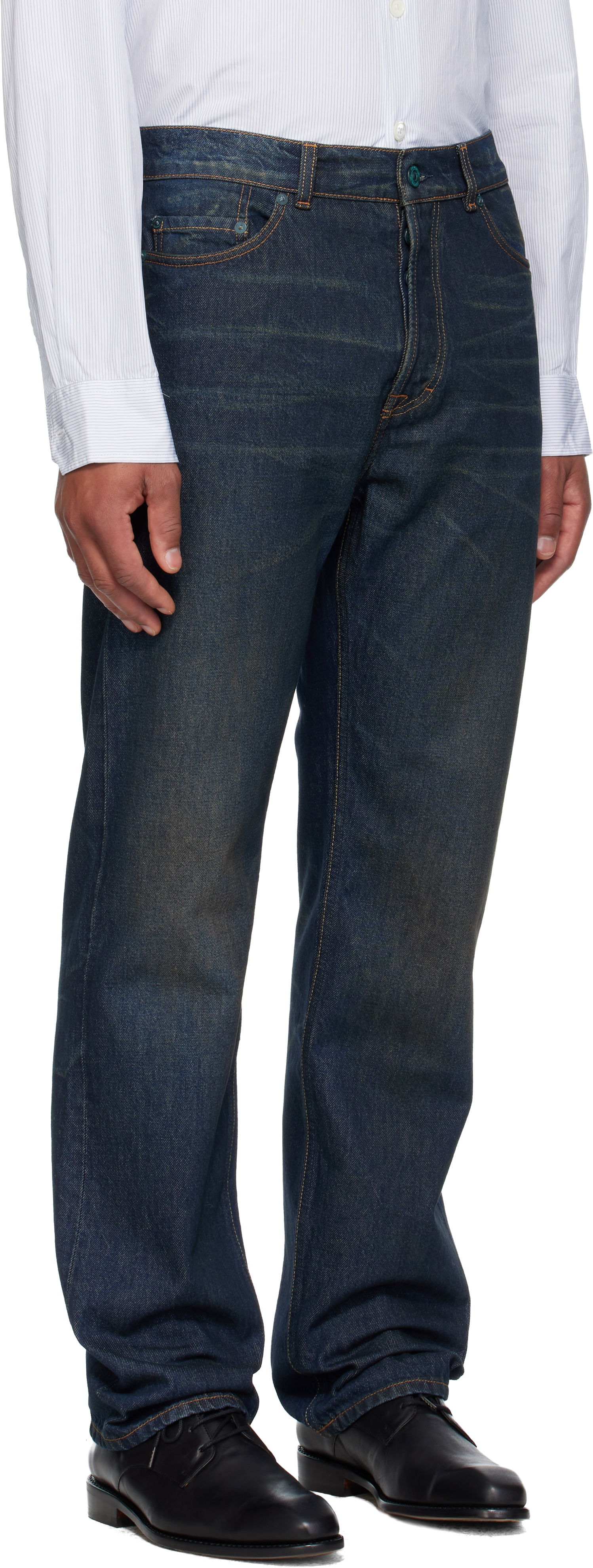 Džínsy OUR LEGACY First Cut Straight Leg Jeans Modrá | M4255FS, 1