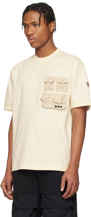 Tričko Moncler Moncler Grenoble Cotton T-Shirt with Pockets Béžová | K10978C0000389AW1, 3