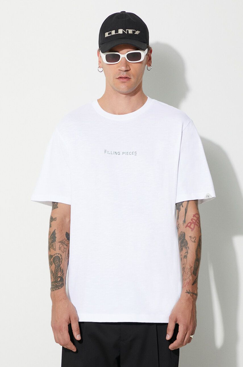 Tričko Filling Pieces Carabiner T-Shirt With Print Biela | 74417051901, 0