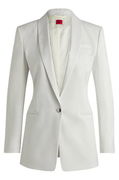 Shimmer Fabric Regular-Fit Blazer