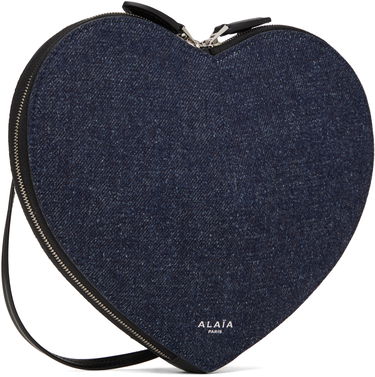 Kabelka Alaïa ALAÏA 'Le Coeur' Denim Heart Bag Modrá | AA1P003CA284, 1