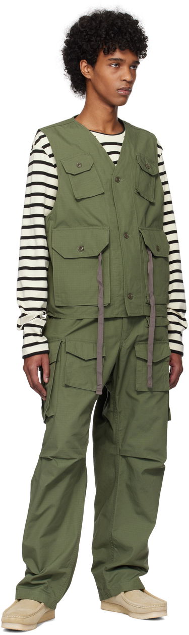 Cargo nohavice Engineered Garments Engineered Garments FA Cargo Pants Zelené | 25S1F016, 3