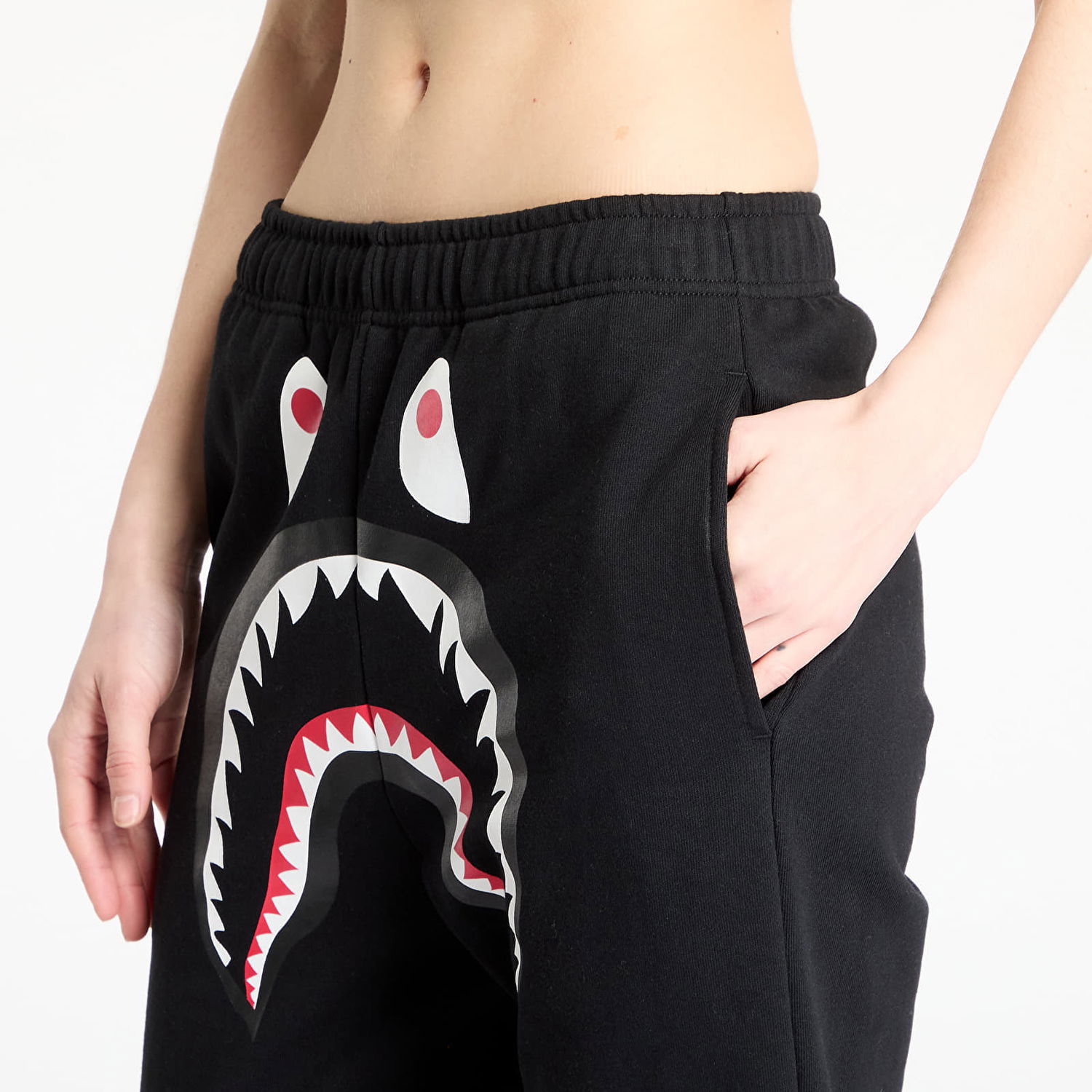 Tepláky BAPE A BATHING APE Shark Regular Fit Sweatpants Čierna | 001PTL301009MBLK, 1