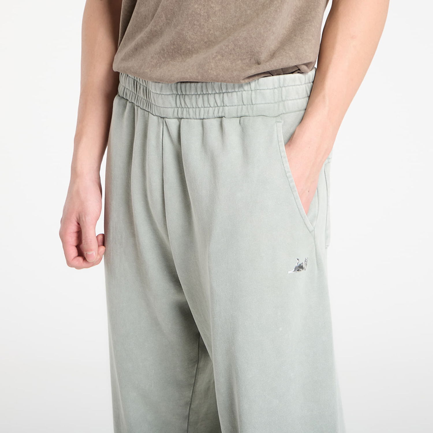 Tepláky RIPNDIP Sweatpants Castanza Straight Leg Vintage Wash Zelené | RNDBASIC258, 1