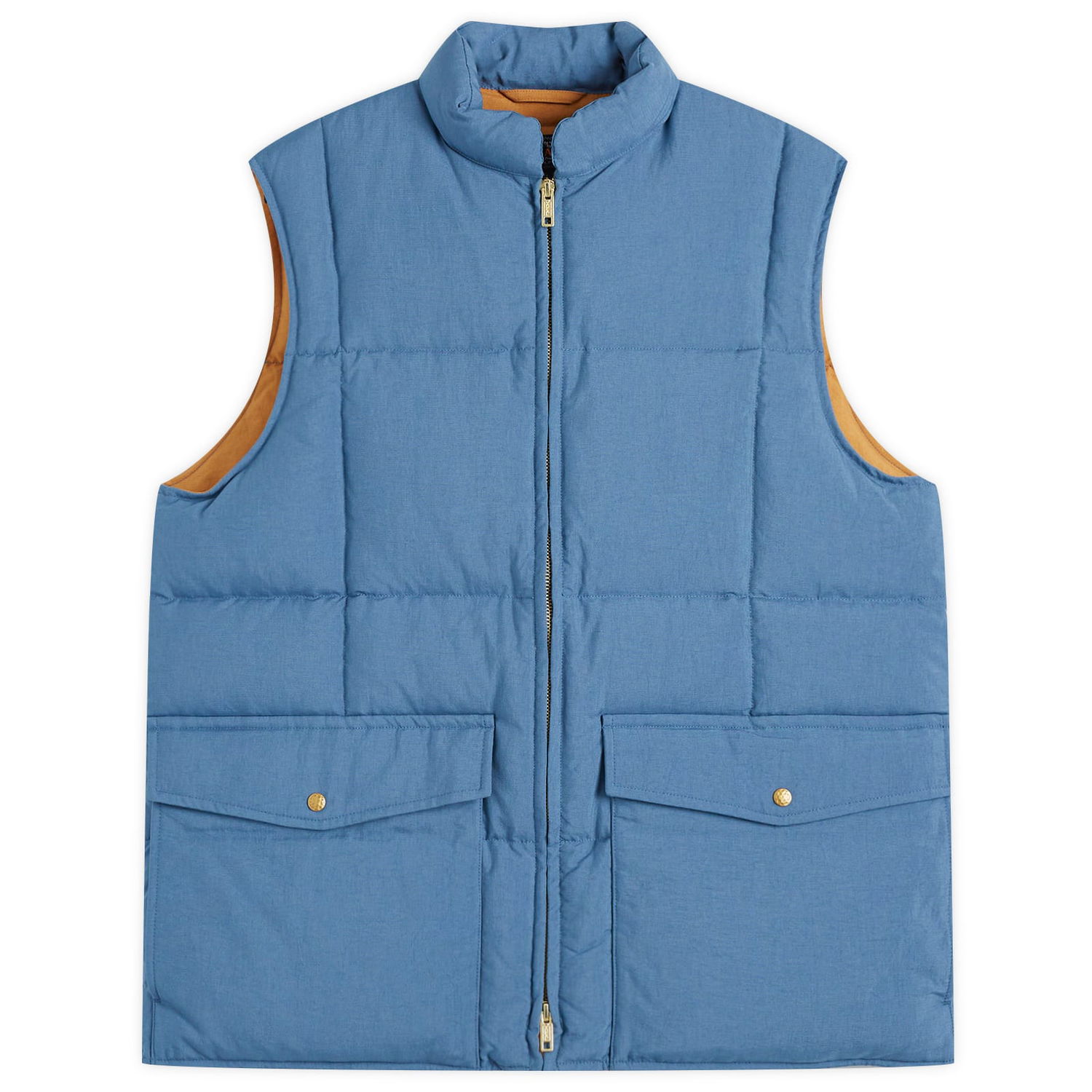 Vesta BEAMS Beams Plus Oxford Down Vest, Size Large Modrá | 3806-0112-139-75, 0