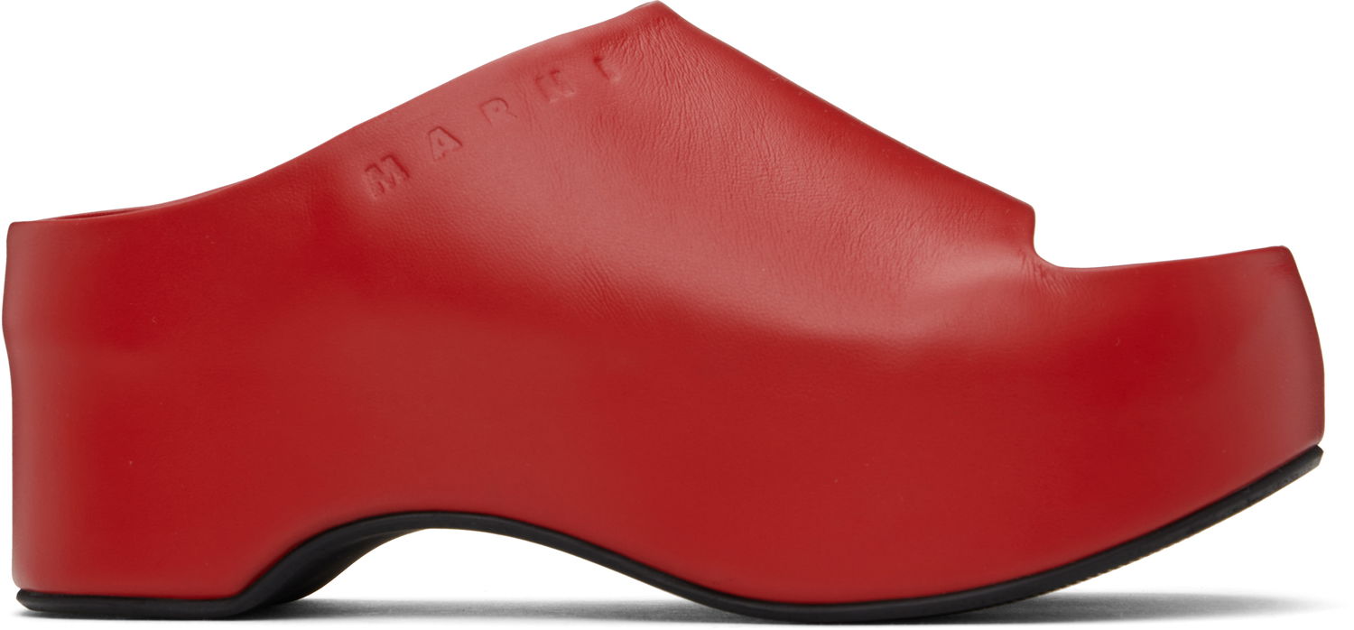 Tenisky a topánky Marni Marni Platform Heeled Sandals Červená | SAMS021604 P3628, 0