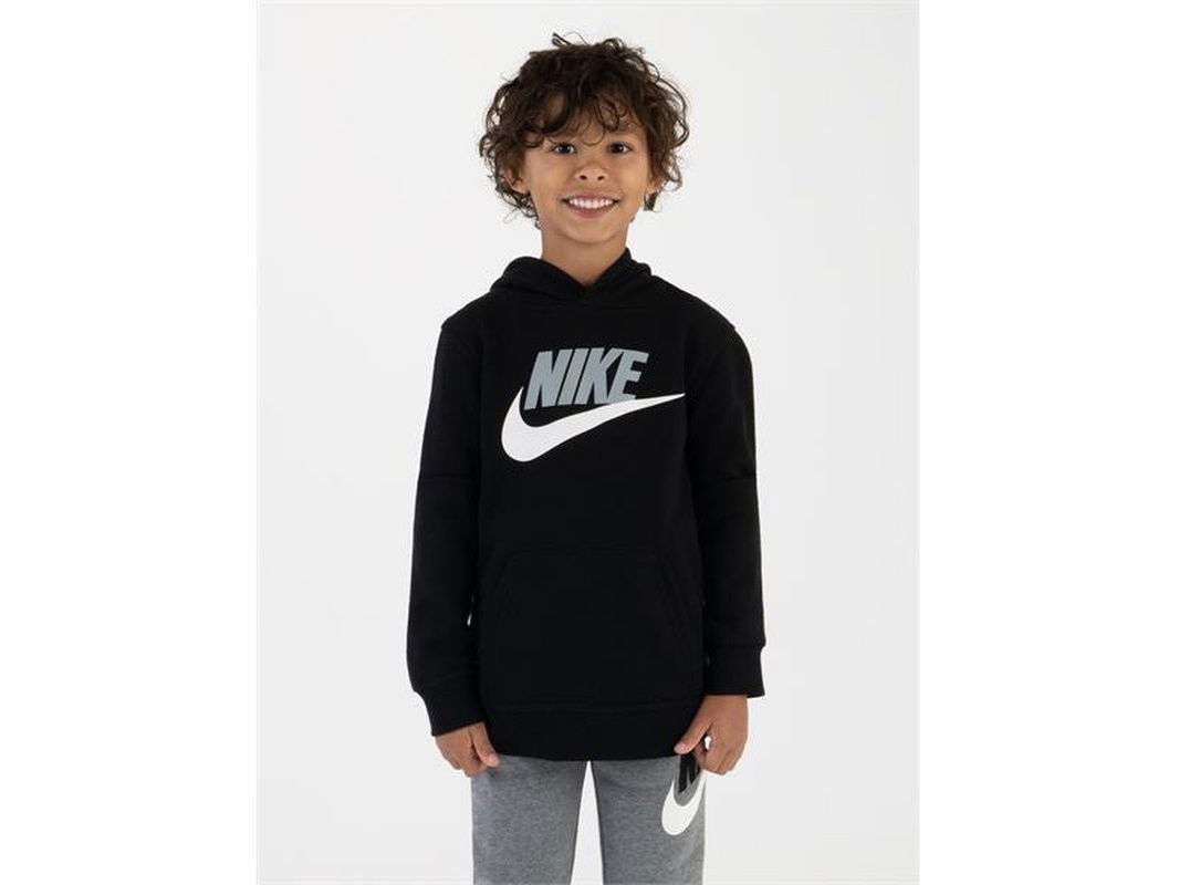 Mikina Nike Club Pullover Hoodie 116-122 Čierna | 86G703-023, 0