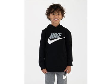 Mikina Nike Club Pullover Hoodie 116-122 Čierna | 86G703-023, 0