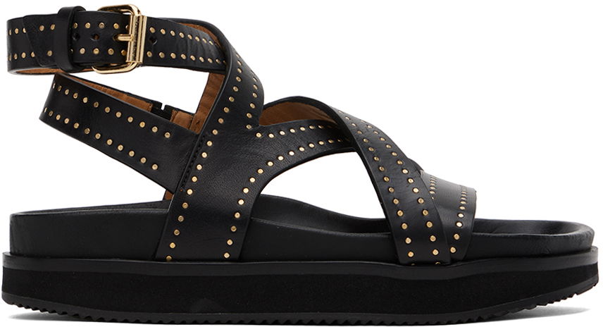 Doplnky ISABEL MARANT Isabel Marant Neryse Studded Platform Sandals Čierna | 23PSD0012FA-A1B15S, 0