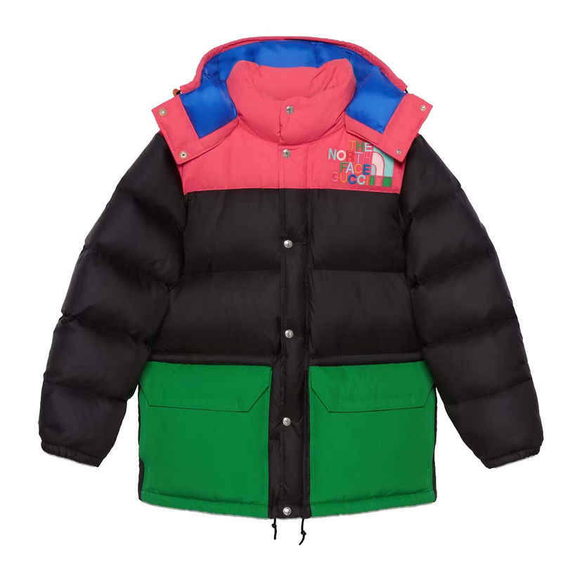 Prešívaná bunda Gucci The North Face x Down Jacket Black/Multicolor Rôznofarebný | 672444 XAAEO 1171