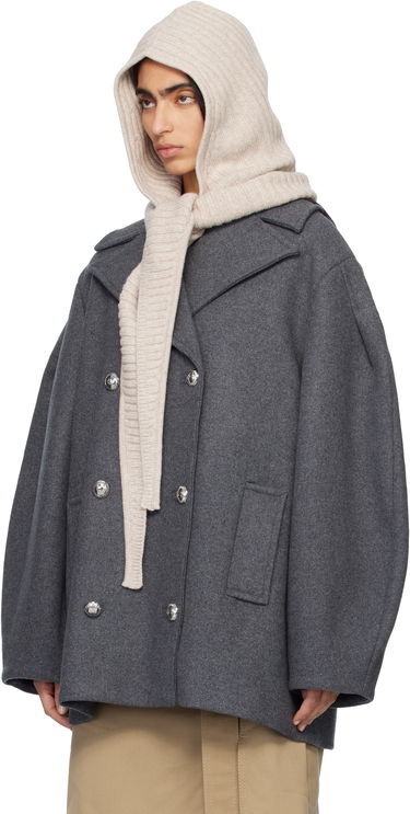 Klobúk GANNI Wool Mix Balaclava Béžová | A6926, 3