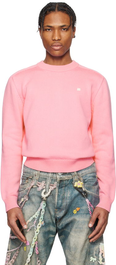 Sveter Acne Studios Acne Studios Knit Cotton Sweater Ružová | C60102-, 0