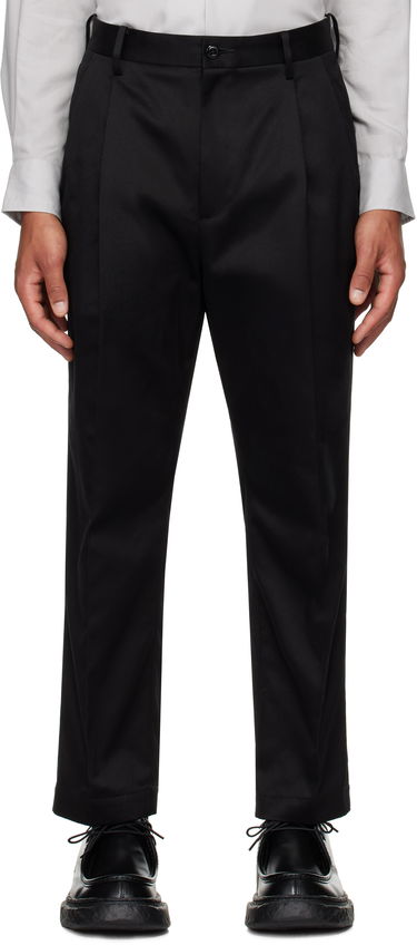Nohavice WACKO MARIA Double Pleated Chino Trousers Čierna | 24FW-WMP-PT02, 0