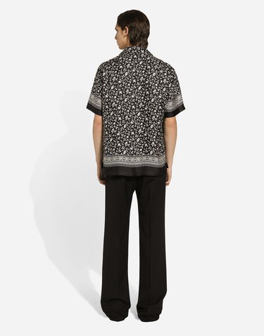 Nohavice Dolce & Gabbana Dolce & Gabbana Two-way Stretch Twill Straight-Leg Pants Čierna | GYZMHTGH727N0000, 2