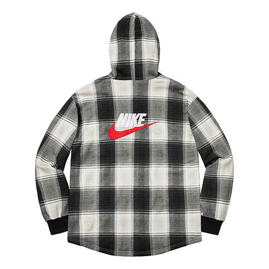 Košeľa Supreme Plaid Hooded Sweatshirt Čierna | SUP-FW18-516, 0