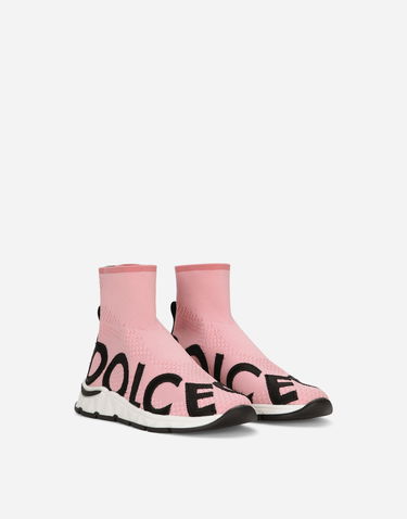 Tenisky a topánky Dolce & Gabbana Sorrento 2.0 Stretch Mesh High-top Ružová | DA5179AK3388B400, 1