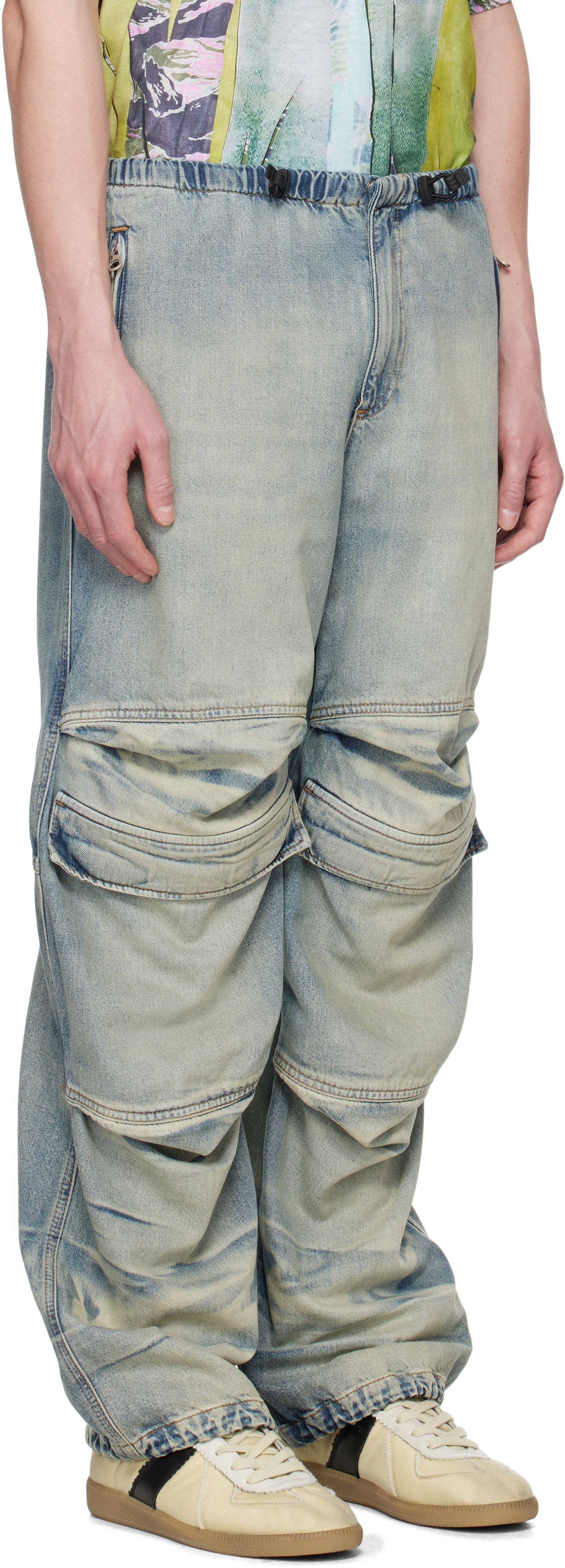 Cargo nohavice Diesel Relaxed D-Dayetz Jeans by Diesel Modrá | A17317-0ABDF-01, 1