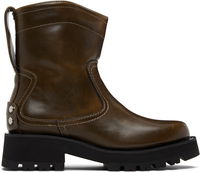 Chunky-Sole Low Oleatex Boots