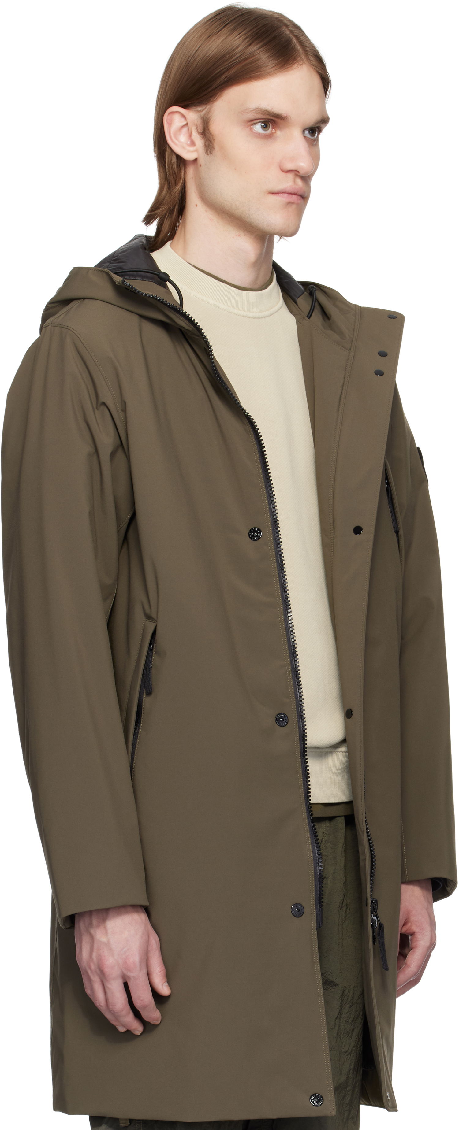Pláštenka Stone Island Stone Island Soft Shell-R E.Dye Technology Coat Zelené | K1S15 7100001 S0A27, 1