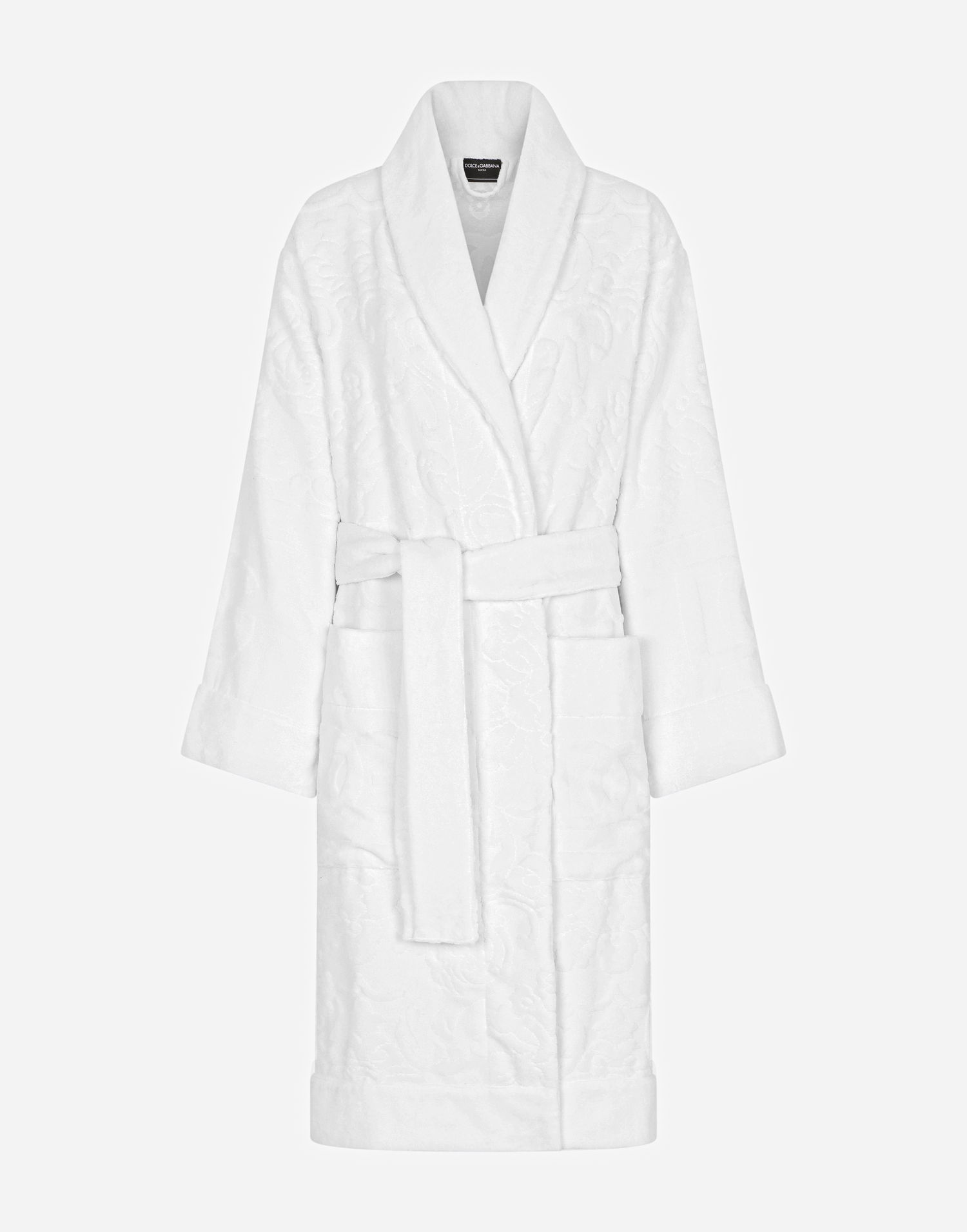 Pyžamo Dolce & Gabbana Terry Cotton Bath Robe Biela | TCF009TCAGMU0011, 0