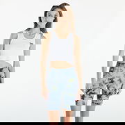 Femme Cropped Waffle Tank Top White