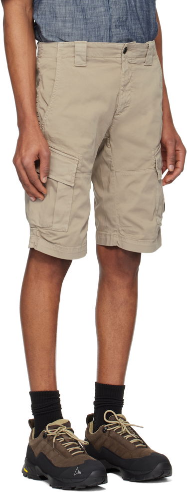 Šortky C.P. Company C.P. Company Stretch Sateen Cargo Shorts Béžová | 18CMBE116A005694G, 1