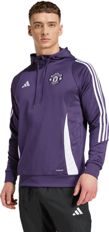 Mikina adidas Originals Manchester United Training Hoodie Fialová | jp3242, 2