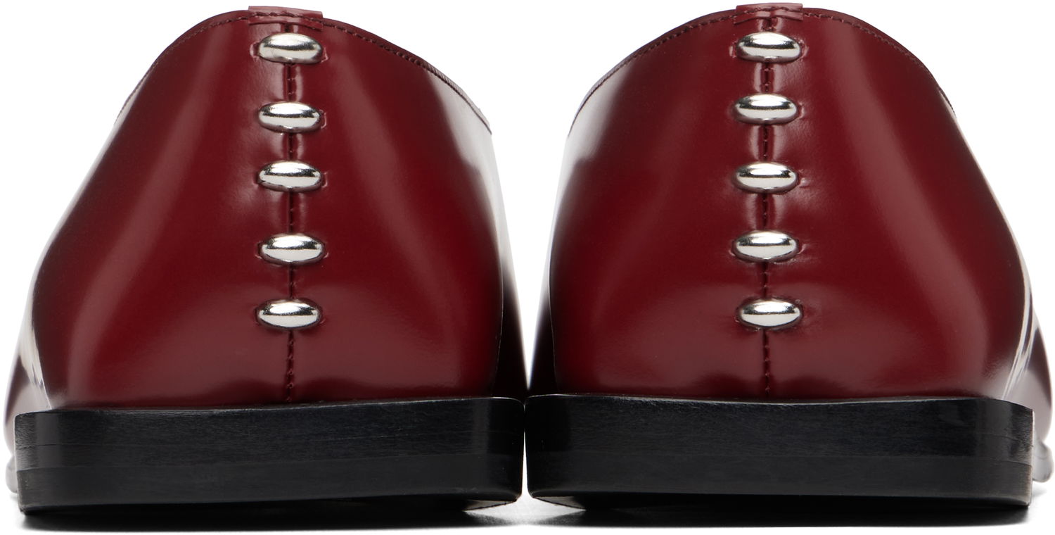 Tenisky a topánky Jil Sander Leather Studded Ballerina Flats Vínová | J15WZ0037_P7032, 1