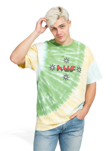 Tričko HUF Sureshot Tiedye Tee Rôznofarebný | TS01514