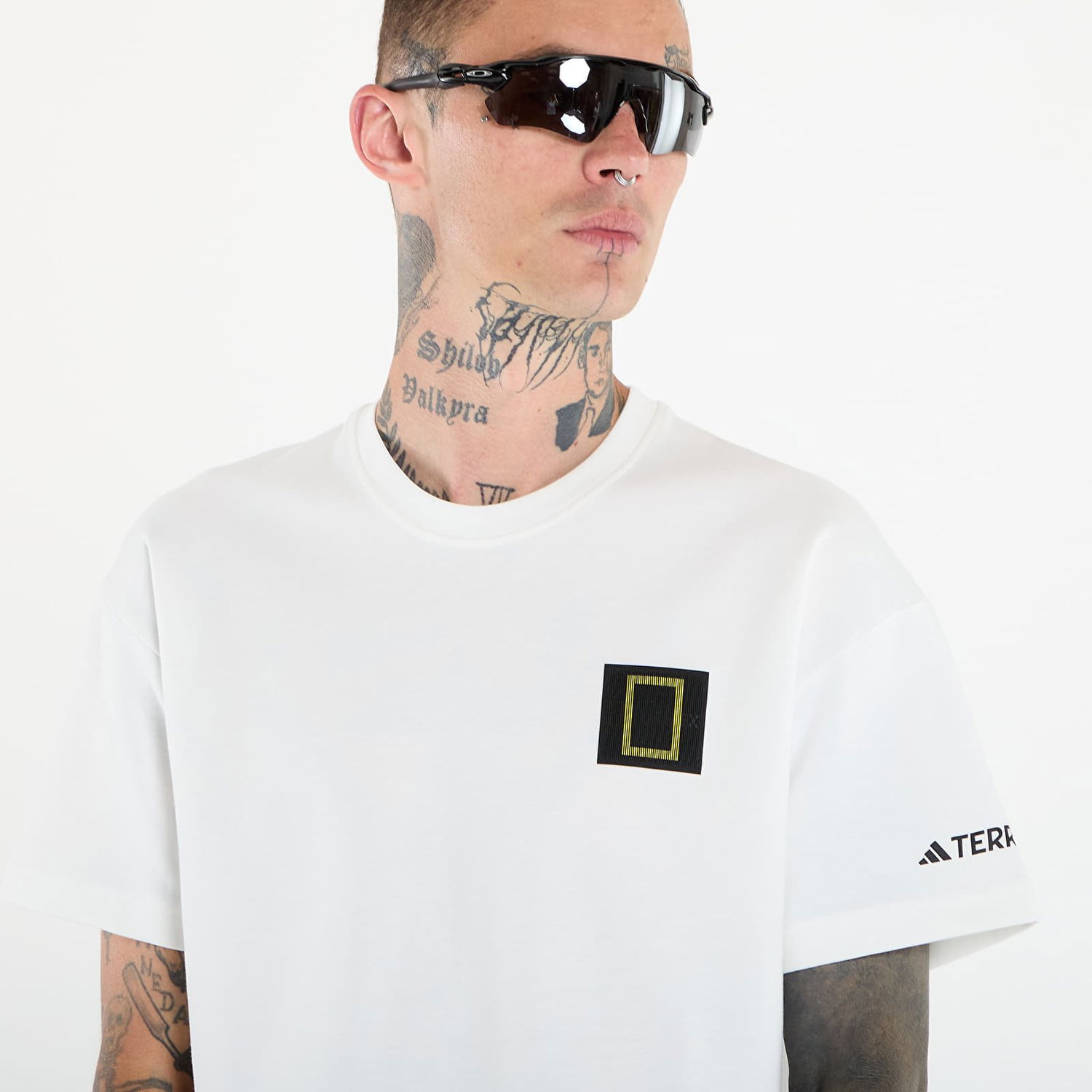 Tričko adidas Originals National Geographic Graphic Short Sleeve T-Shirt Biela | KC5417, 1