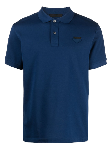 Polo tričko Prada Pique Polo Tee Navy | UJN444S181XGS