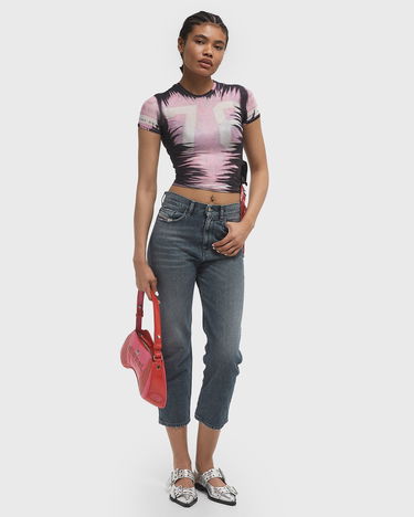 Crop Top Diesel Diesel T-Dasha Tie-Dye Crop Top Ružová | A19054-0KIBH-7EXA, 2
