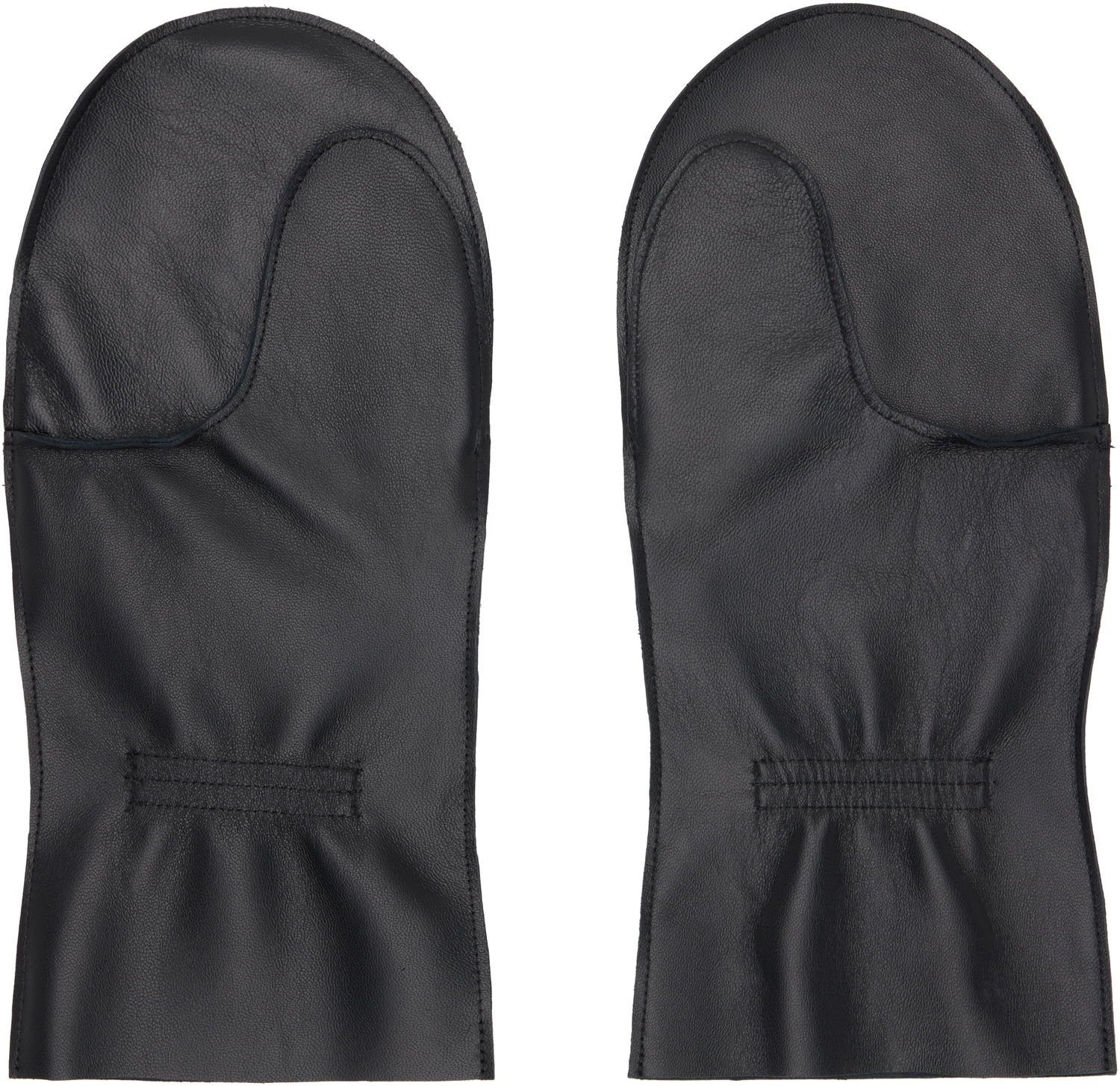 Rukavice sage NATION SAGE NATION Leather Mittens Čierna | S143 MITTENS LEATHER BLACK, 1
