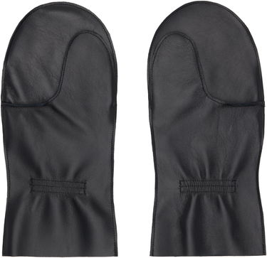 Rukavice sage NATION SAGE NATION Leather Mittens Čierna | S143 MITTENS LEATHER BLACK, 1